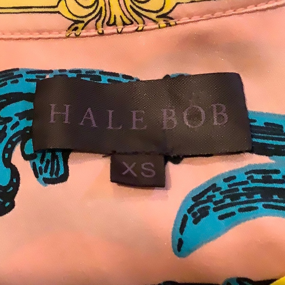 HALE BOB ANTHROPOLOGIE Silk Multicolor Boho Maximalist Luxe Vacation Dress XS - Picture 12 of 14